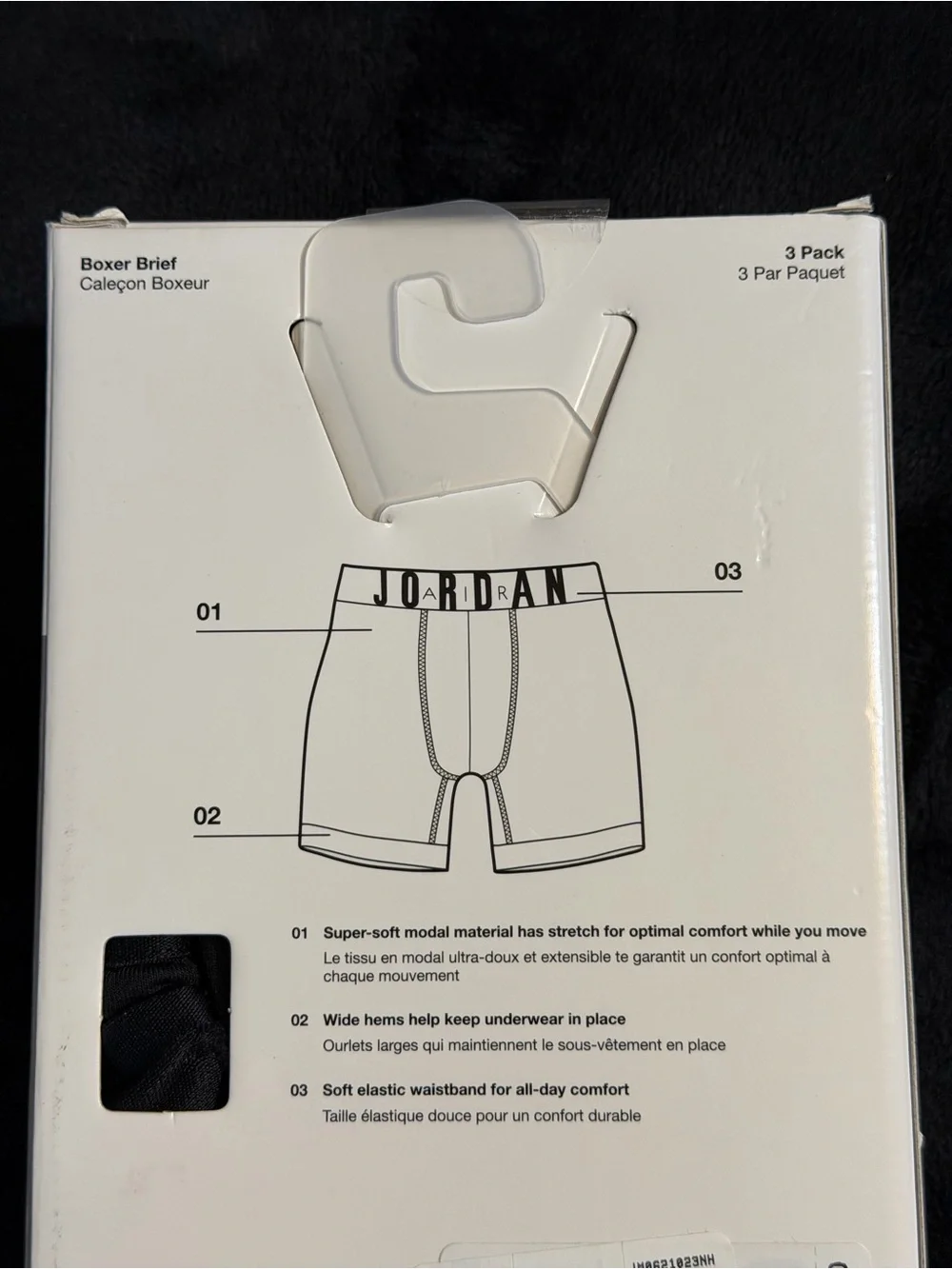 Jordan Flight Modal Men's Black Boxer Briefs - 3 Pack Size L🏀